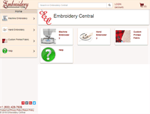 Tablet Screenshot of embroidery.com